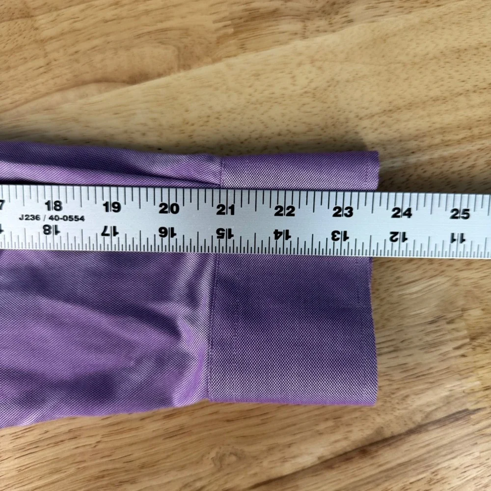 Polo Ralph Lauren Mens 16.5‎ 32/33 Purple Slim Fit Button Up Dress Shirt Pony